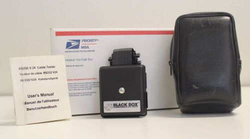 Black Box RS232 V.24 Cable Tester + Case User&#039;s Manual &amp; Free Expedited Shipping