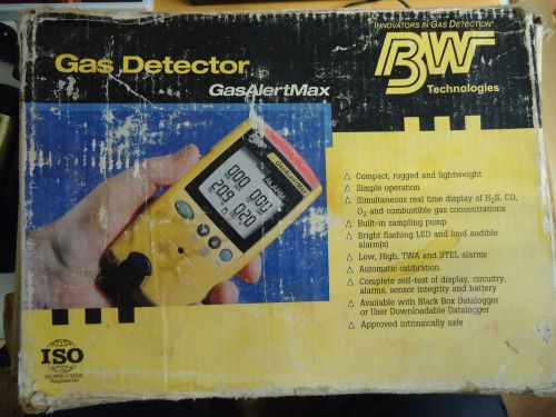 Bw technologies gas detector gas alert max for sale