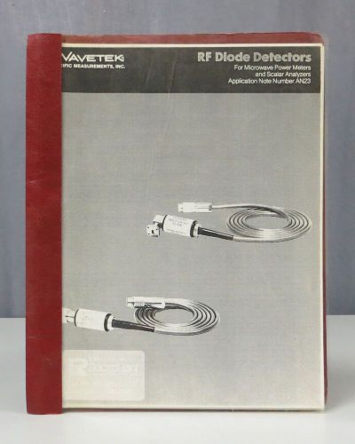 Wavetek Model RF Diode Detectors Application Note # AN23 Manual