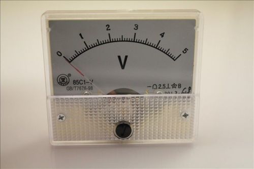 0~5V DC 85C1 Analog Volt Voltage Panel Meter Voltmeter
