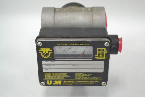Universal flow monitors 030gm-10-500s-a1wr 1-1/2 in 0-30gpm flowmeter b332142 for sale