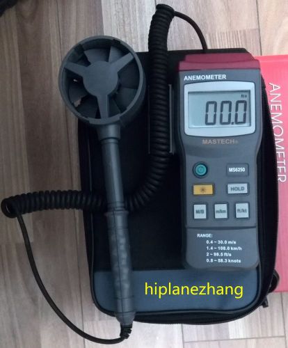 Digit anemometer air velocity wind speed meter tester knots m/s ft/s km/h ms6250 for sale