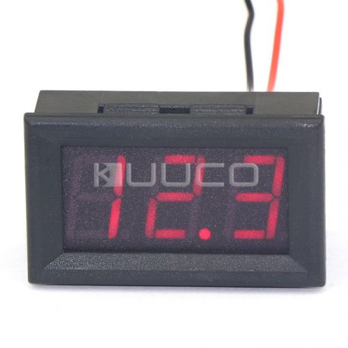 0.56&#034; dc voltage gauge 7-99.9v red led display digital voltmeter battery meter for sale