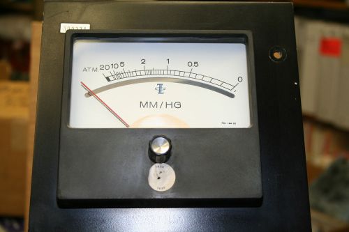 Vintage api instruments co. mm/hg panel meter w/tank and line pressure guages for sale