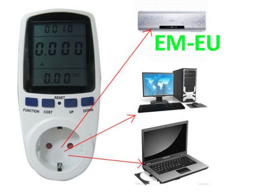 Eu energy meter, Watt Voltage Volt Meter Monitor Analyzer with power factor