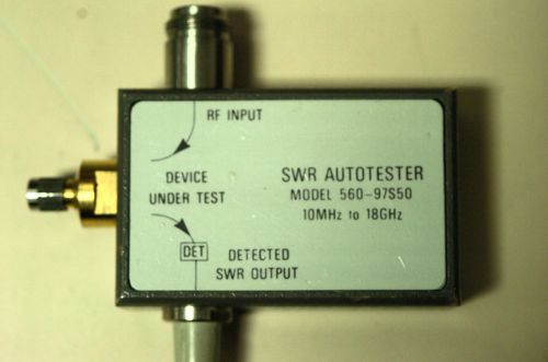 Anritsu / wiltron 560-97s50 10 mhz to 18 ghz swr autotester, 35 db directivity for sale