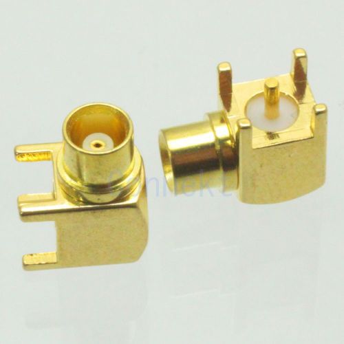 1pce MCX female jack right angle solder PCB mount RF connector
