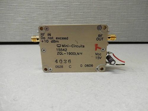 Mini-Circuits ZQL-1900LNW Low Noise Amplifier 1700 - 2000 MHz 037