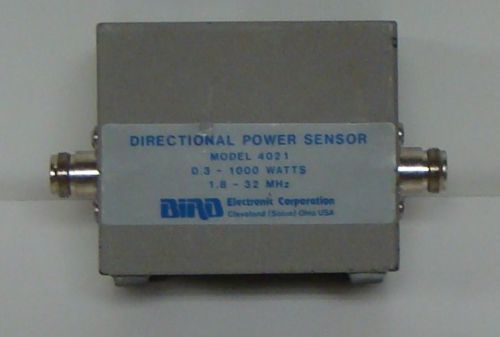 Bird electronics 4021 directional power sensor 1.8 mhz to 32 mhz, 0.3w to 1 kw for sale