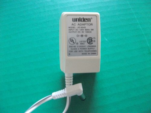 AC Power Adapter Supply UNIDEN AD-834S Telephone Multi-Purpose