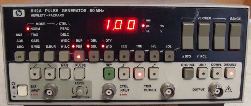Hp -  agilent 8112a 50 mhz  pulse generator! calibrated ! calibrated ! for sale
