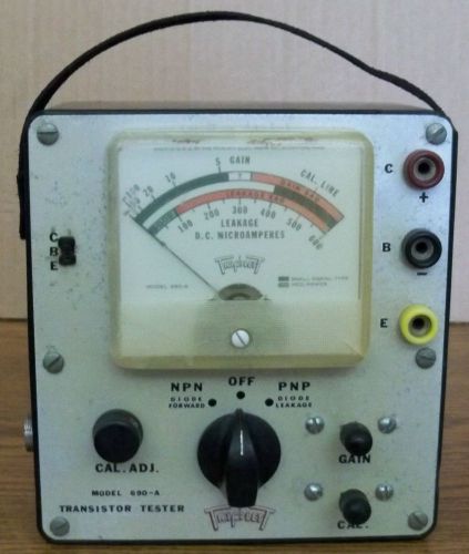 Triplett transistor tester model 690-a w/power supply test leads manaual + gift for sale