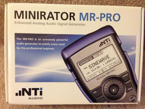 NTi Minirator MR-PRO Enhanced Analog Audio Signal Generator