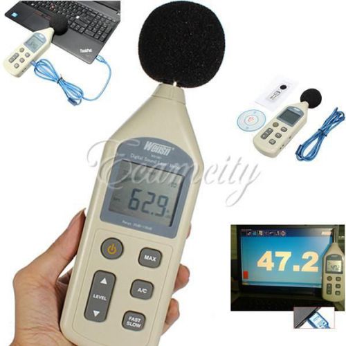 Ws1361 30-130db usb digital sound pressure level meter decibel noise tester lcd for sale