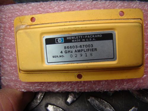 HP Hewlett Packard Agilent 4 GHz Amplifier Filter 86603-67003