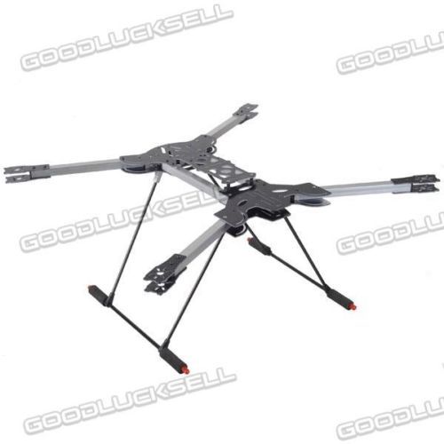 Mh-h4 700mm aluminum arm fiberglass folding 4-axis quadcopter frame w/landing for sale