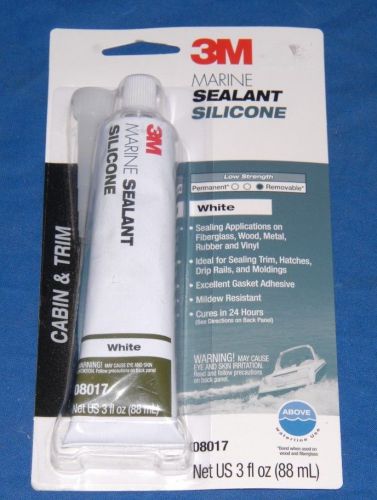 3m marine sealant silicone d8017, 3 fl oz (88ml), removable strength, white for sale