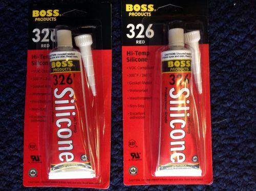 Rtv silicone seal (2) packages red high temperature 3 ounces each for sale