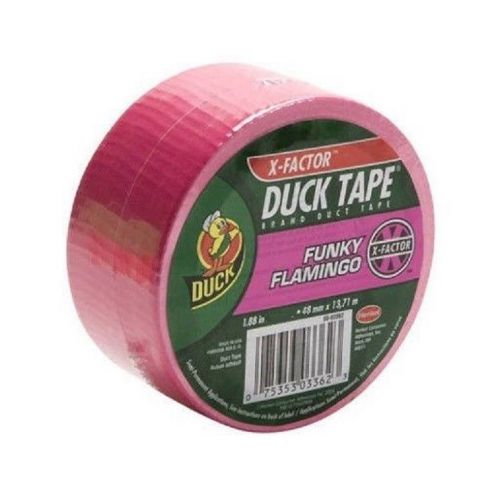 Duck tape x-factor flamingo pink print duct tape 868088 for sale