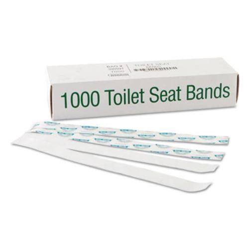 Royal paper products 300591 sani/shield printed toilet seat band, paper, for sale