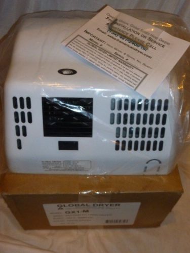 New! Global Dryer Model GX1-M Automatic Hand Dryer (White) NIB Free Shipping!!!!