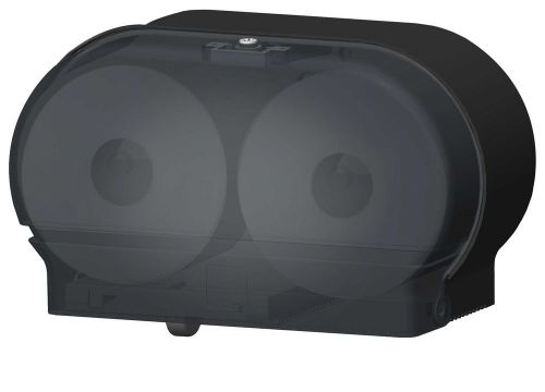 Palmer Fixture Mini-Twin Standard Tissue Dispenser Black Translucent