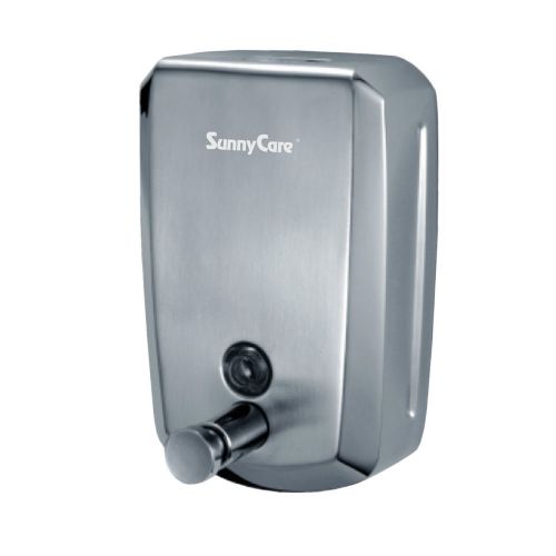 SunnyCare#S1000 Stainless Steel Wall-mounted Manual Soap Dispenser Volume:1000ml