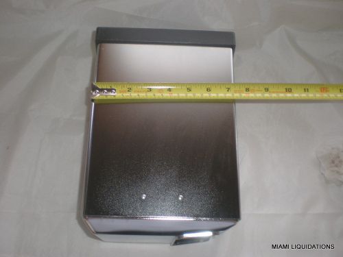 San jamar h3002mc table top napkin sidefold chrome stainless steel for sale