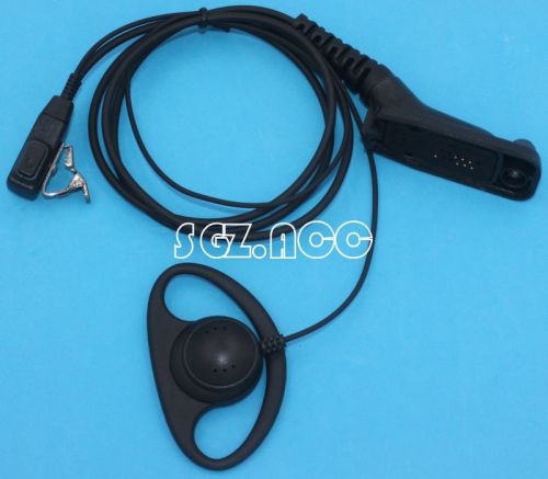 D Shape Earpiece Headset Mic for Motorola Radio DGP4150 DGP4150+ DGP6150 DGP6150