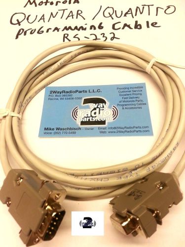 Motorola quantar quantro repeater serial programming cable usa made(vhf uhf 800) for sale