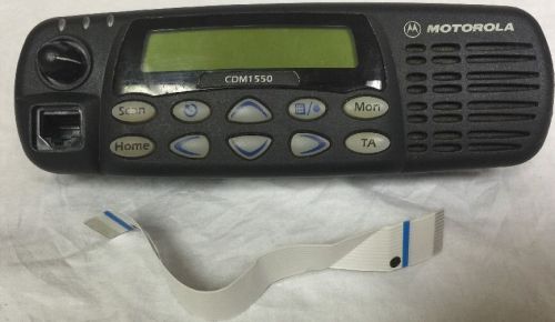 Motorola radio cdm 1550 control head &amp; ribbon cable (gcn6114a) ~ free shipping for sale
