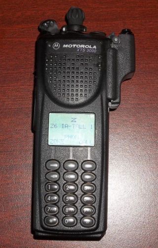 Motorola XTS3000 800 MHz Model 3 III H09UCH9PW7AN Two-Way Radio Tested Working