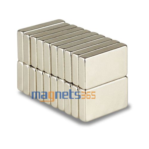 20pcs N35 Super Strong Block Cuboid Rare Earth Neodymium Magnets F25 x 15 x 4mm
