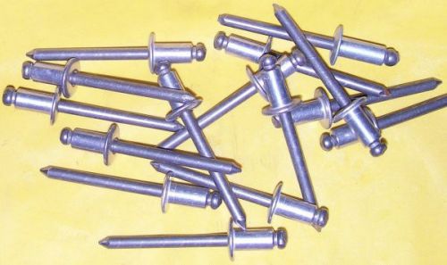 (10) dome-head pop rivets (blind hole rivets) - 1/4&#034; dia. x 7/16&#034; long shafts for sale