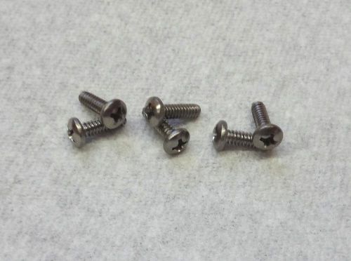 95 each 6-32 x 7/16&#034; stainless steel round phillips head machine screws new! for sale