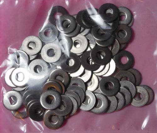 Qty 100 Flat Stainless Steel Washer #6   - No 6 Washers (18-8 ST.ST)
