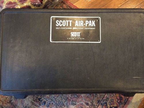 Scott Air Pak II (2) Self Contained Breathing Equipment, Case/Tank/Mask