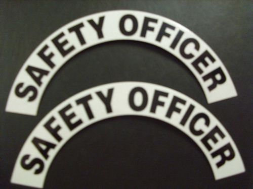 Safety officer crescents for fire construction helmet for sale