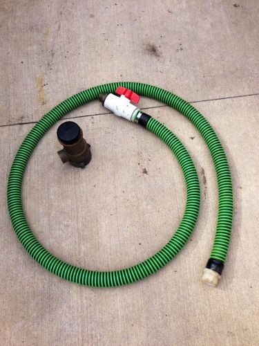 Vintage akron brass advantage style 2305 fire hose 100 psi nozzle + adaptor for sale
