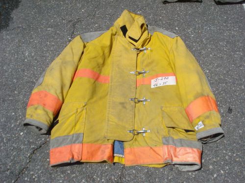 46x35 jacket coat firefighter bunker fire gear body guard... j290 for sale