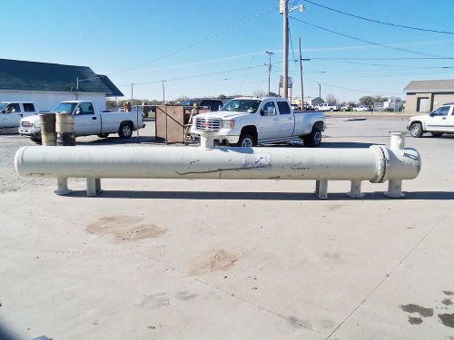 Lawhorn shell &amp; tube e-607-3 ammonia still condenser 23 ft long, 45&#034; tall for sale