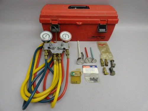 Jb industries a/c 4 hose manifold gauge set lever  hvac refrigeration for sale