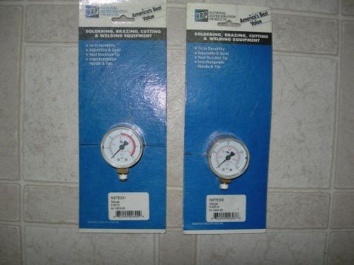 1 Pair of OXY/ACET. Tank Guages National Refrigeration Products