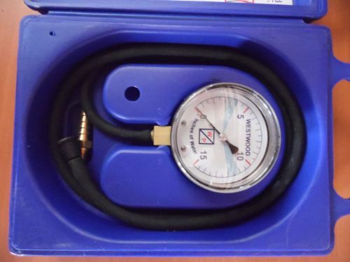 GAS PRESSURE TESTOR WITH CASE, WESTWOOD T91 FOR NATURAL GAS &amp; L.P. APPLIANCES