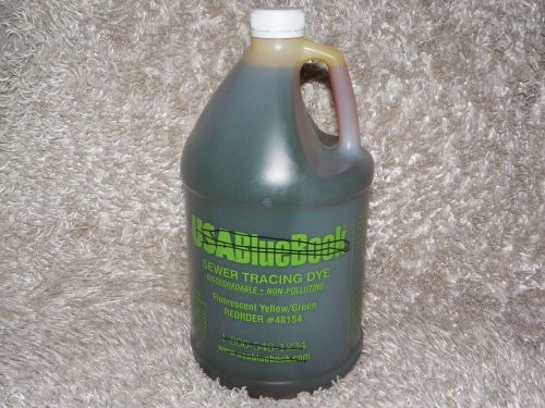 FLORESCENT green / yellow SEWER TRACING DYE 1 gallon SUPER CONCENTRATED