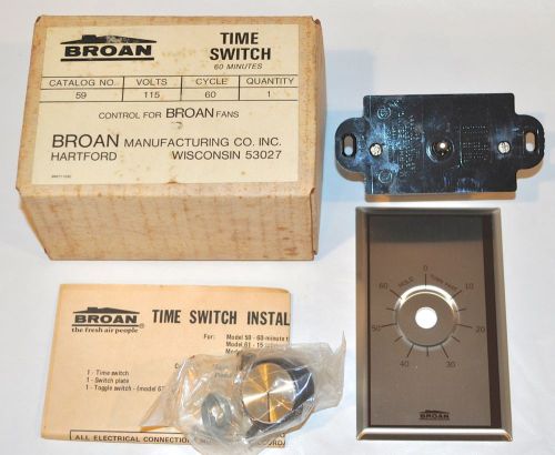 Broan - # 59 - Time Switch Fan Control - White -