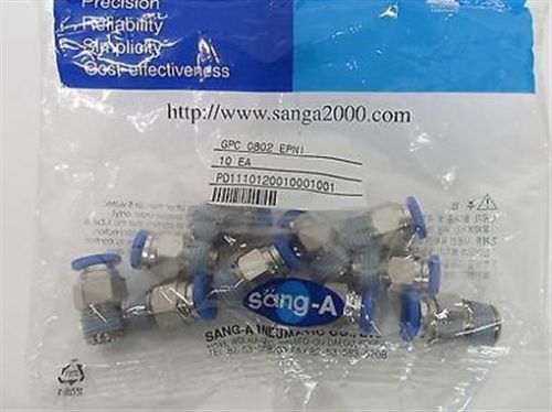 Sang-a pneumatic co. gpc0802 epni, push-in fittings ( 10 each for sale