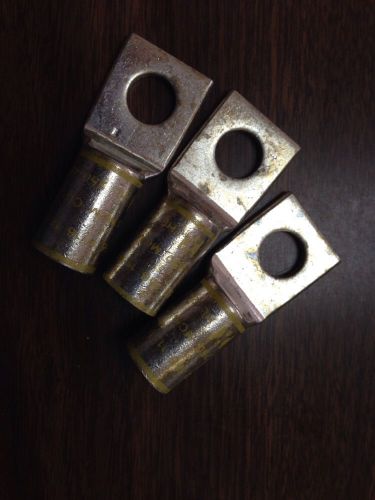 Homac hl250-48 three copper compression lugs 1 hole 250 kcmil thomas &amp; betts for sale