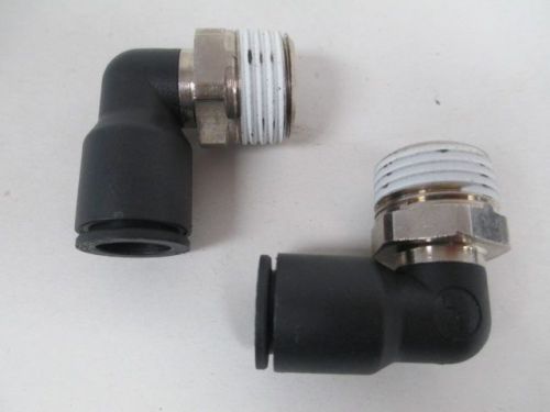 Lot 2 new legris 3109 12 22 elbow tube fitting 12mm 1/2in npt adapter d216304 for sale