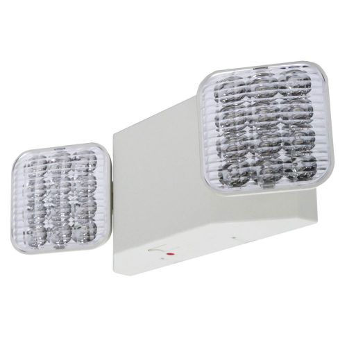 Led white thermoplastic dual emergency light adjustable optics for sale